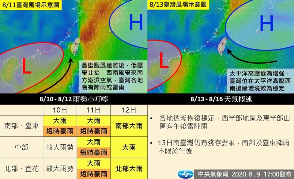 1圖掌握本週降雨區。 圖:中央氣象局/提供 1圖掌握本週降雨區。 圖:中央氣象局/提供