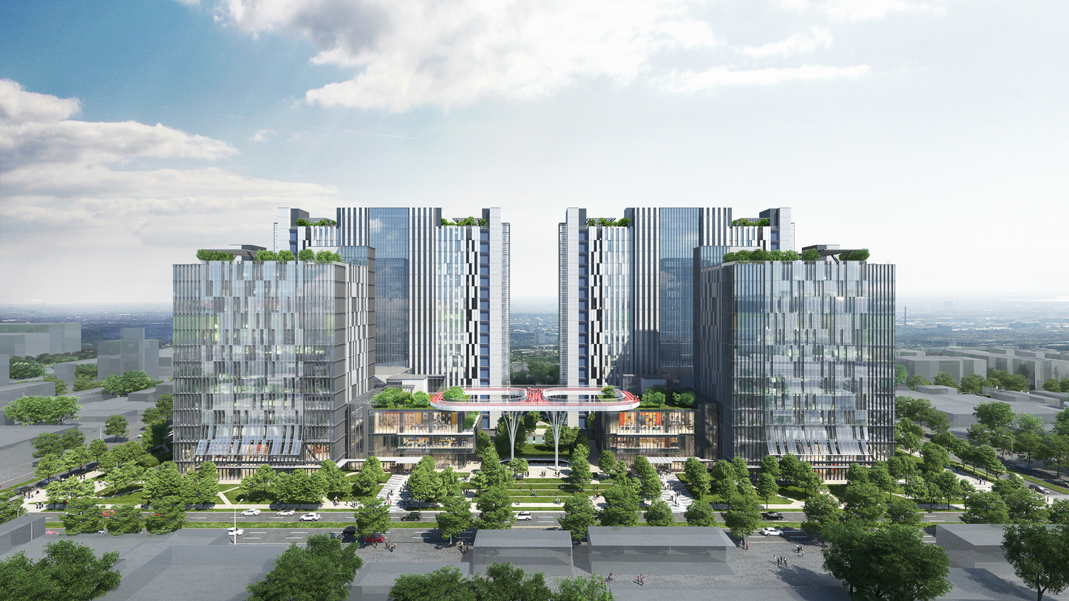 中華工程AI智慧產業園區模擬圖 圖:中華工程/提供 中華工程AI智慧產業園區模擬圖 圖:中華工程/提供