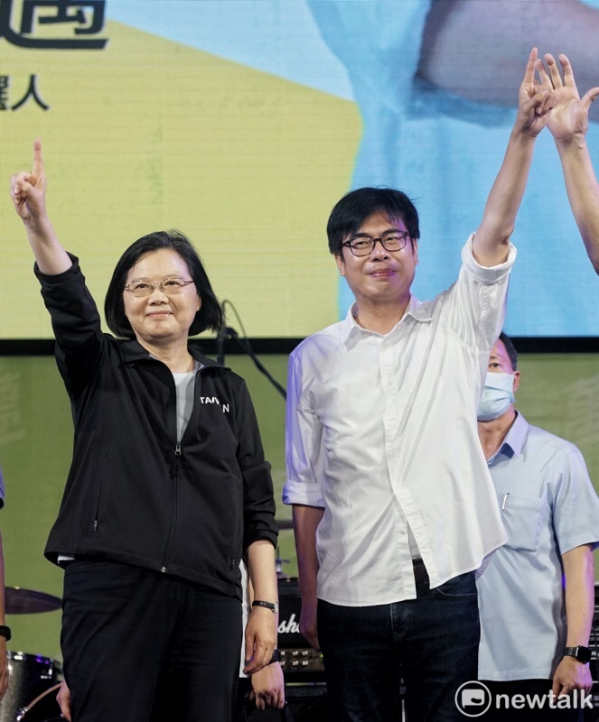 蔡英文說,「台灣我來顧,高雄就交給陳其邁」。 圖:張良一/攝影 蔡英文說,「台灣我來顧,高雄就交給陳其邁」。 圖:張良一/攝影
