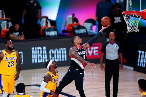 NBA／拓荒者上演老八傳奇　里拉德飆超大號三分轟垮湖人(影)