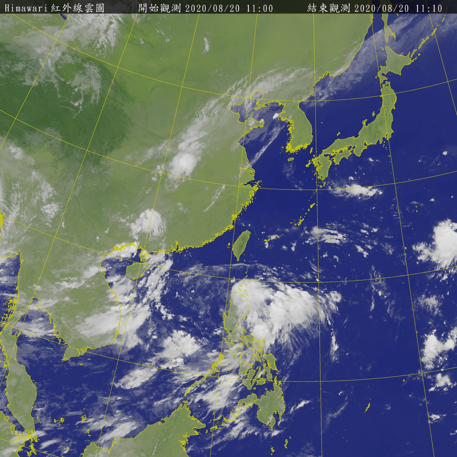 從衛星雲圖上可見,台灣鵝鑾鼻東南方有一股南方雲系已經形成熱帶擾動,它週末開始北移。 圖:中央氣象局/提供 從衛星雲圖上可見,台灣鵝鑾鼻東南方有一股南方雲系已經形成熱帶擾動,它週末開始北移。 圖:中央氣象局/提供