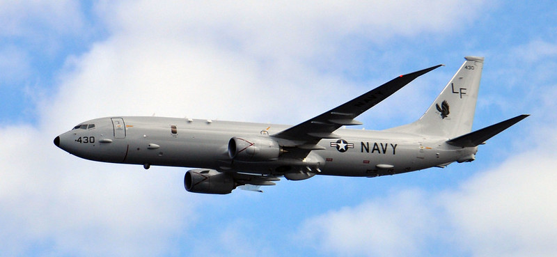 美P-8A軍機。 圖:翻攝自美國海軍官網 美P-8A軍機。 圖:翻攝自美國海軍官網
