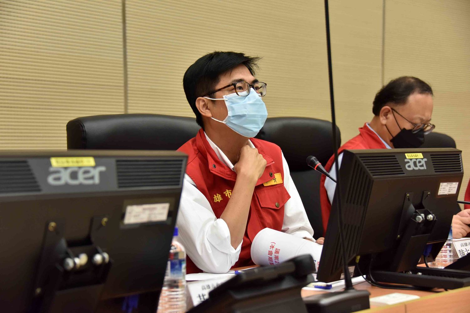 首度主持市府疫情會議  陳其邁：要求境外建教生完善檢疫措施