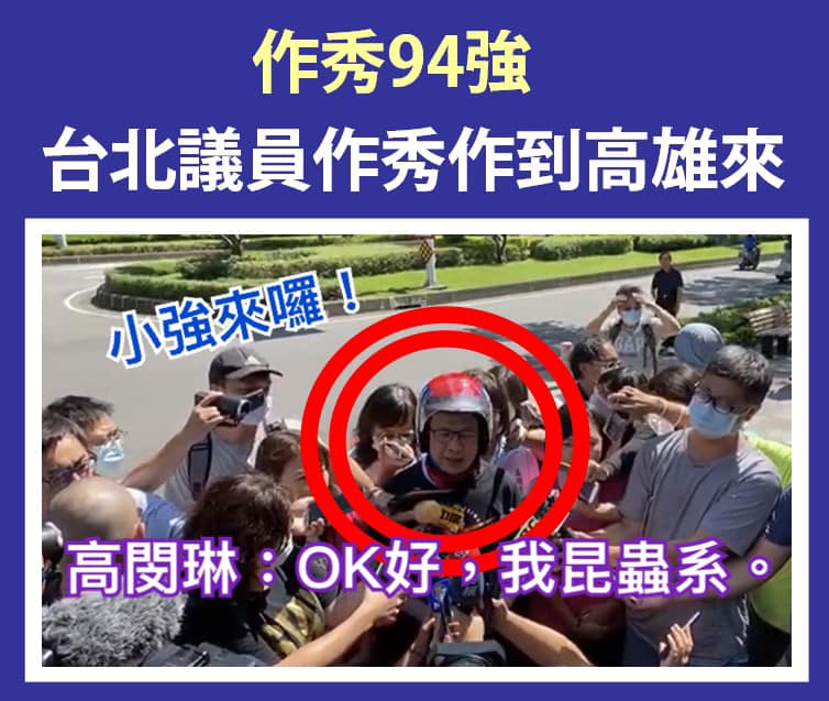 市議員高閔琳批評羅智強 圖:擷取自臉書 市議員高閔琳批評羅智強 圖:擷取自臉書