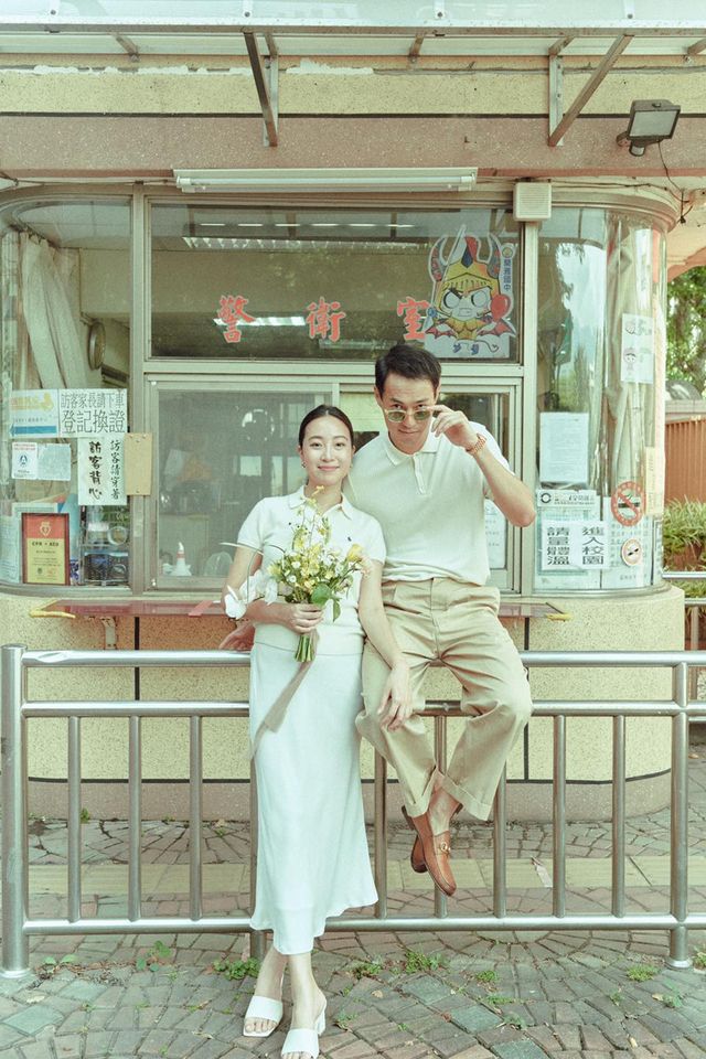 楊祐寧(右)與老婆Melinda疑似今天登記完婚。 圖:翻攝臉書粉絲專頁 楊祐寧(右)與老婆Melinda疑似今天登記完婚。 圖:翻攝臉書粉絲專頁