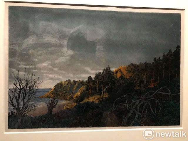 吉貝自傳漫畫展《阿藍的戰爭》系列畫稿。 圖:蔡筱穎/攝 吉貝自傳漫畫展《阿藍的戰爭》系列畫稿。 圖:蔡筱穎/攝