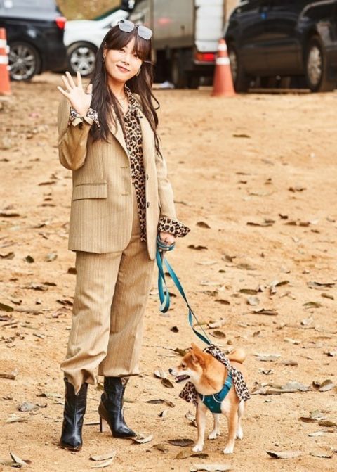 Wonder Girls宥斌和她的柴犬Kongbin。 圖:翻攝自MBC Wonder Girls宥斌和她的柴犬Kongbin。 圖:翻攝自MBC