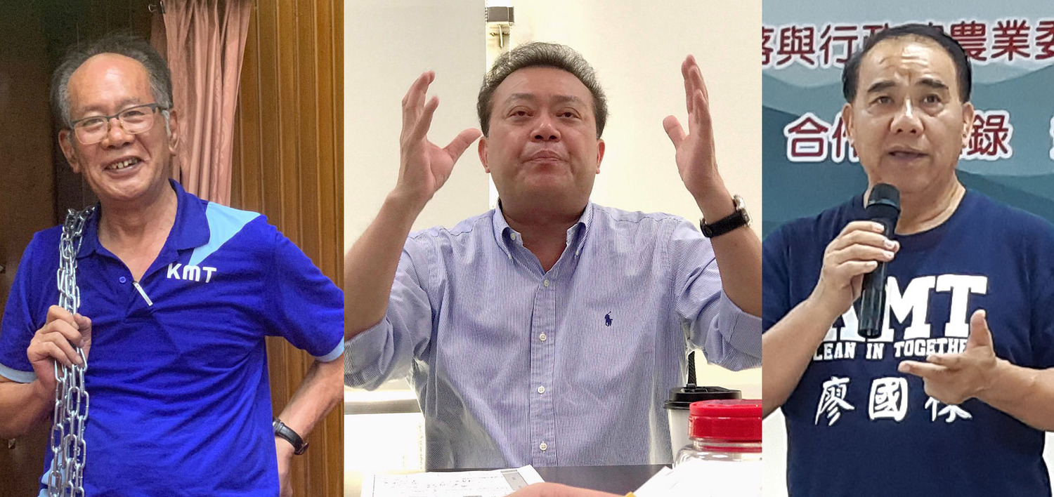 涉及收賄案,現任立委陳超明(左起)、蘇震清、廖國棟被認為有勾串、逃亡之虞,諭知收押禁見,但因《憲法》增修條文規定,只能暫押候審室。 圖:翻攝自陳超明、蘇震清、廖國棟臉書/ 新頭殼合成 涉及收賄案,現任立委陳超明(左起)、蘇震清、廖國棟被認為有勾串、逃亡之虞,諭知收押禁見,但因《憲法》增修條文規定,只能暫押候審室。 圖:翻攝自陳超明、蘇震清、廖國棟臉書/ 新頭殼合成