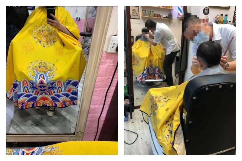 只是剪個頭髮！「黃袍加身」太吸睛　萬人齊讚：皇上吉祥