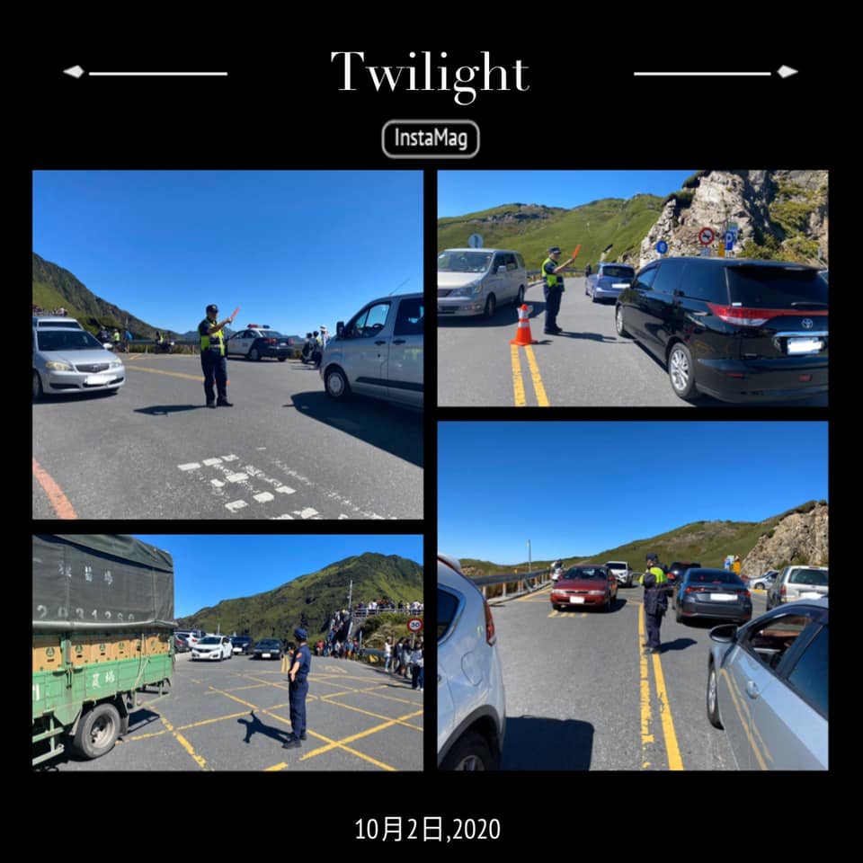 圖為10/2台14甲線交通實況。 圖:翻攝自仁愛警分局粉絲專頁 圖為10/2台14甲線交通實況。 圖:翻攝自仁愛警分局粉絲專頁