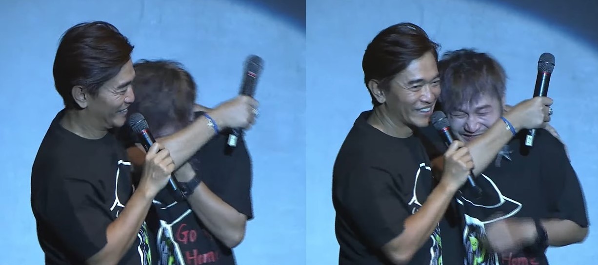 KID和吳宗憲擔任小鬼追思音樂會主持人,KID一度淚水潰堤、掩面痛哭,場面令人十分鼻酸。 圖:截圖自YouTube 黃鴻升 Alien Huang KID和吳宗憲擔任小鬼追思音樂會主持人,KID一度淚水潰堤、掩面痛哭,場面令人十分鼻酸。 圖:截圖自YouTube 黃鴻升 Alien Huang