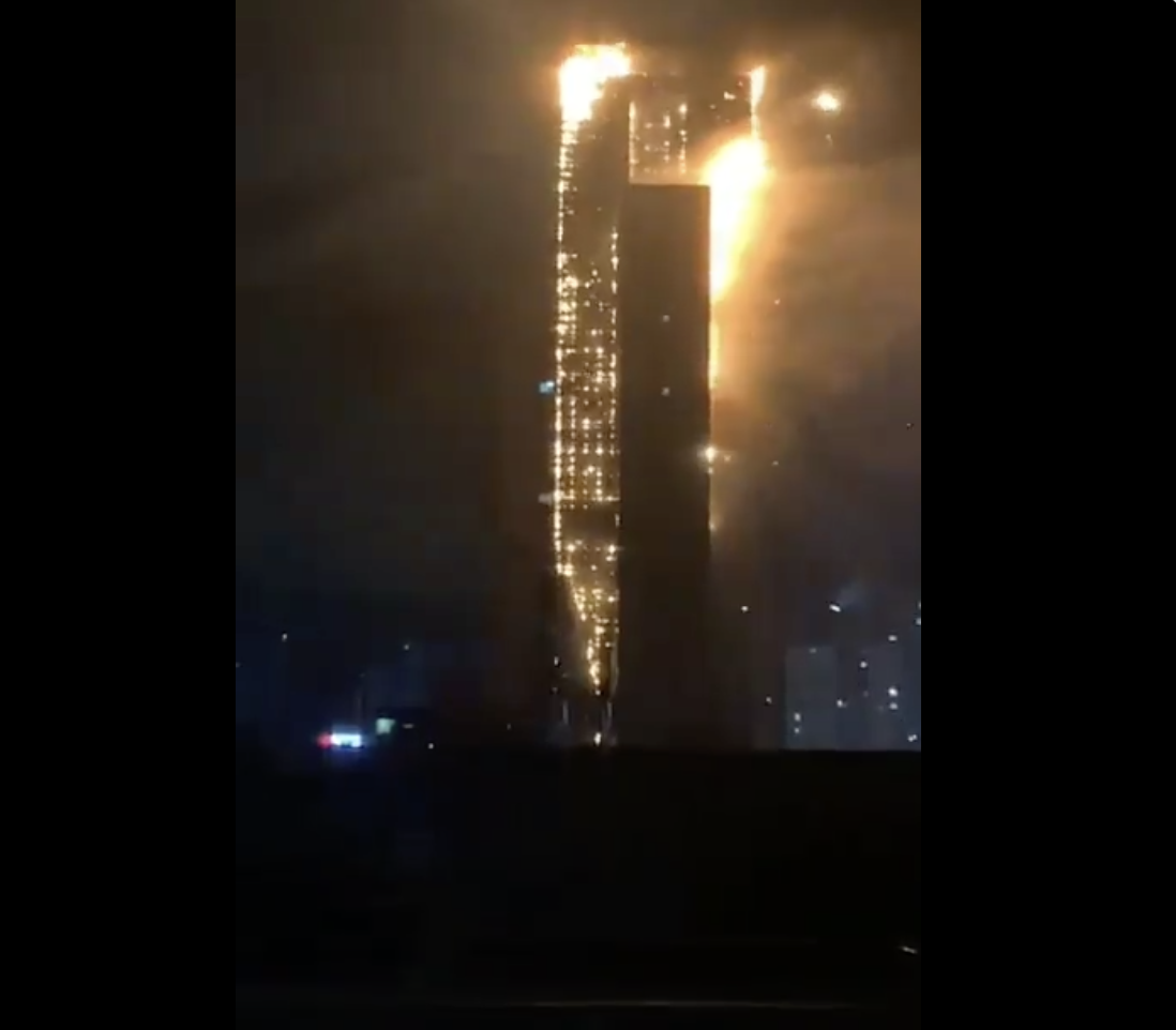 (影)悚!南韓高樓半夜起火燒6小時 救出77人、88人送醫
