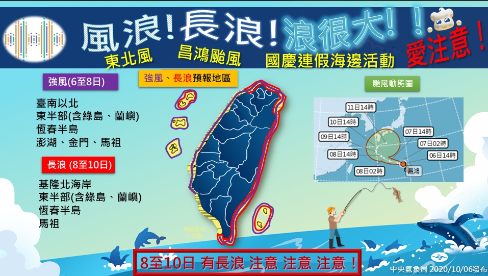 受昌鴻颱風外圍環流影響 龜山島今封島一天