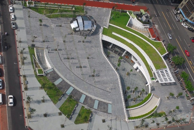 草悟廣場鳥瞰圖。 圖:台中市政府/提供 草悟廣場鳥瞰圖。 圖:台中市政府/提供