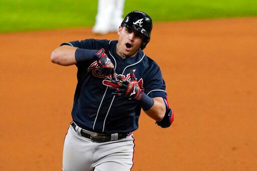MLB／Riley9局致勝轟　勇士國聯冠軍戰擊敗道奇奪首勝(影)