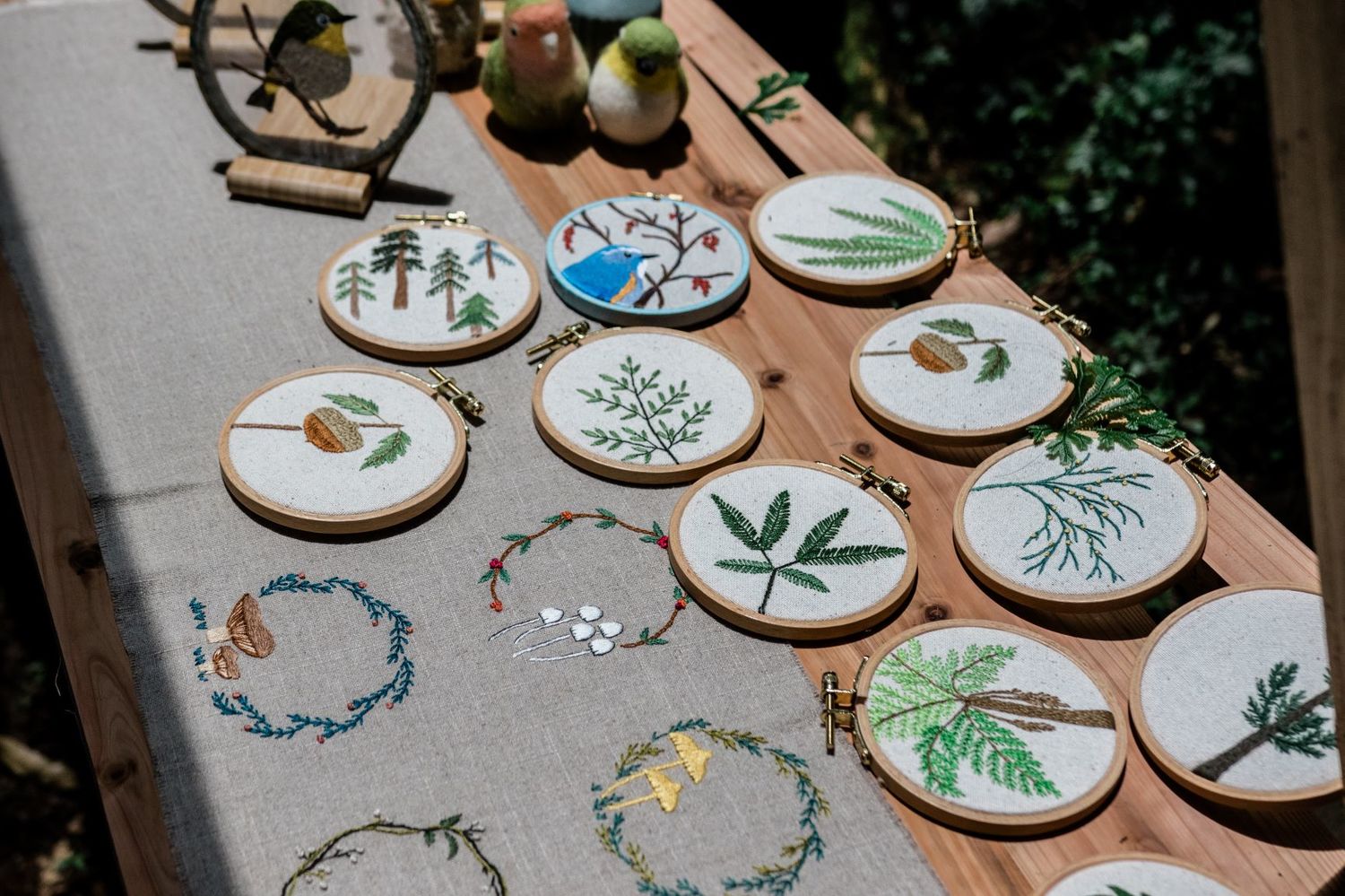 手作之森-植物刺繡 圖:新竹林區管理處/提供 手作之森-植物刺繡 圖:新竹林區管理處/提供
