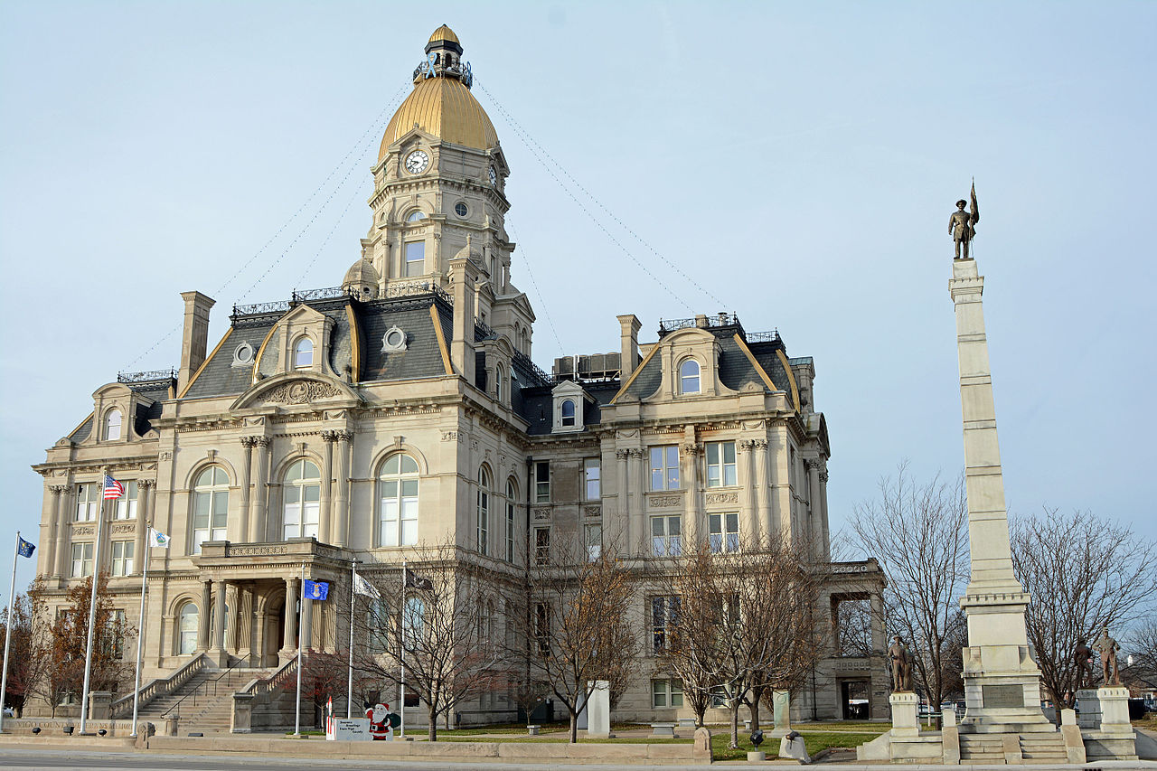 美國印第安納州維哥郡(Vigo County)為大選結果的關鍵指標。 圖:翻攝自維基百科 美國印第安納州維哥郡(Vigo County)為大選結果的關鍵指標。 圖:翻攝自維基百科