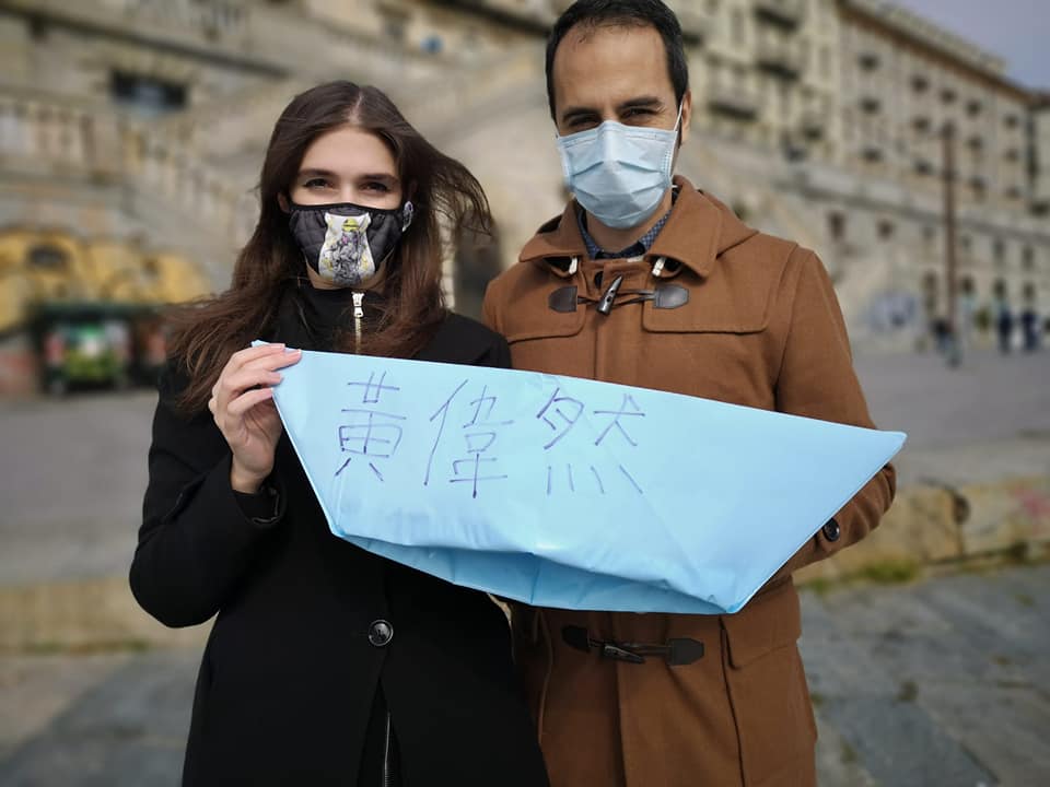 「12 Lives Matter！」義大利絕食聲援送中港青  男高音力挺