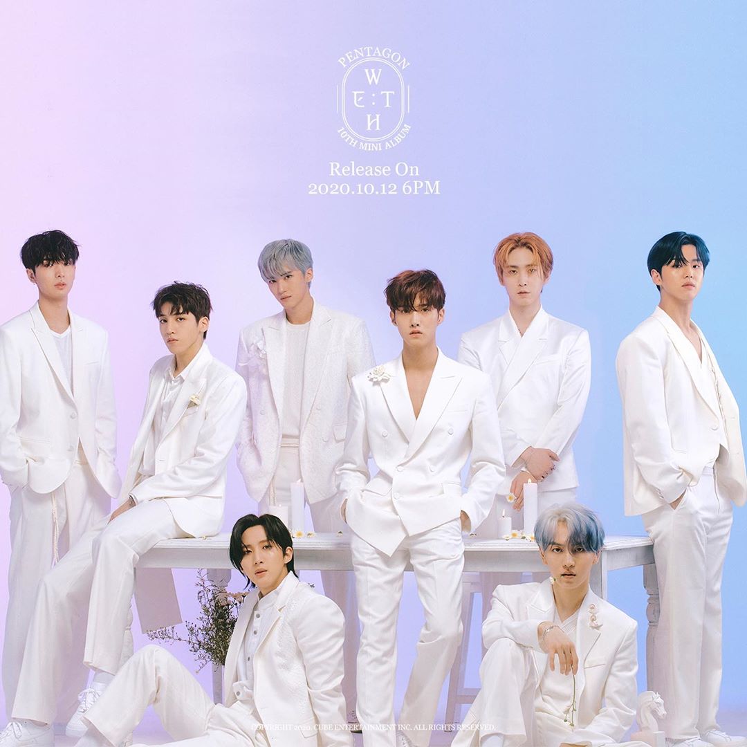 男團PENTAGON上周才剛發行新專輯。 圖:翻攝自PENTAGON IG 男團PENTAGON上周才剛發行新專輯。 圖:翻攝自PENTAGON IG