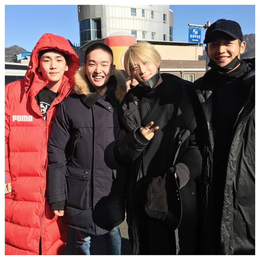 SHINee只剩下泰民(圖右2)還沒入伍。 圖:翻攝自SHINee IG SHINee只剩下泰民(圖右2)還沒入伍。 圖:翻攝自SHINee IG