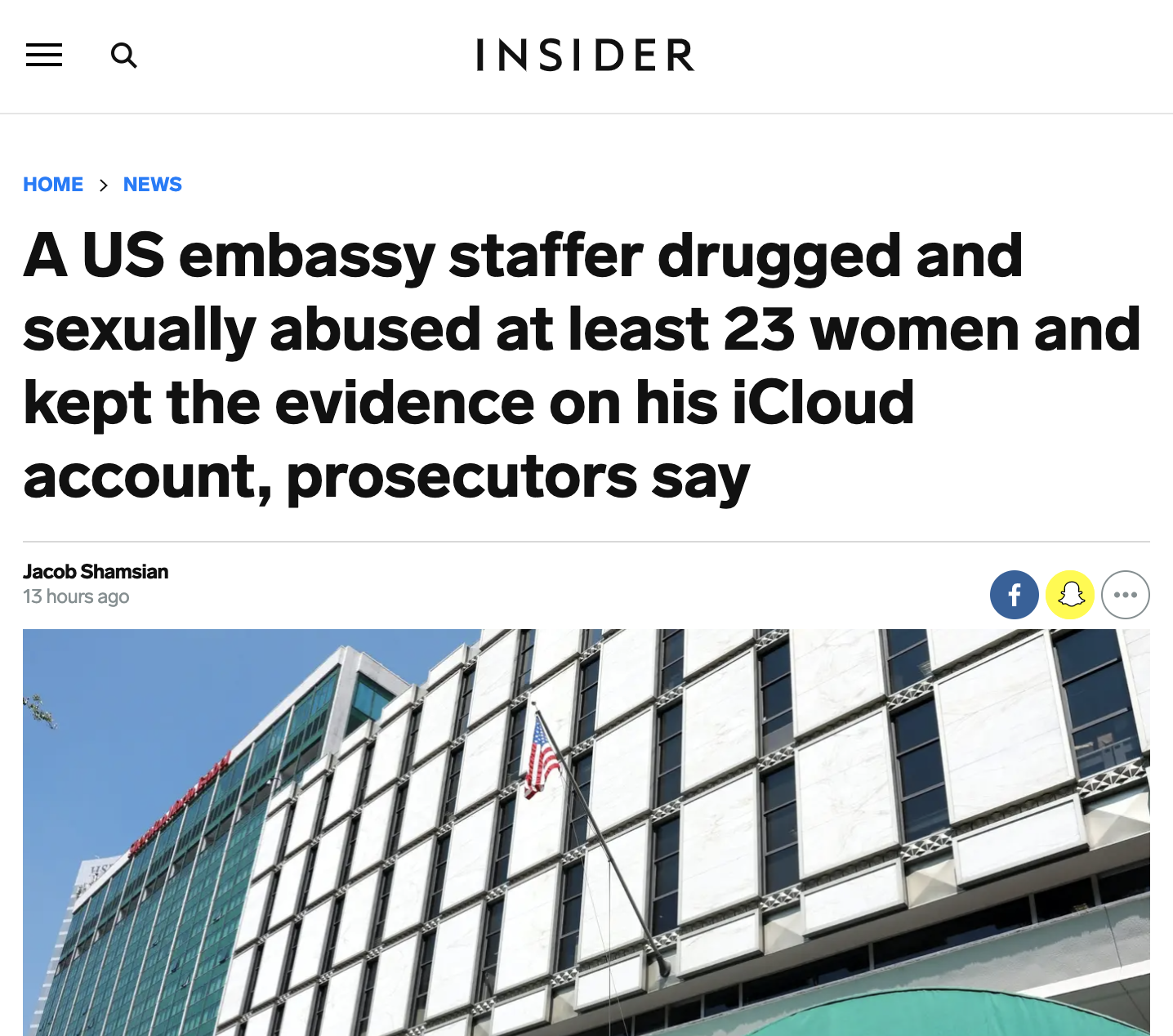 曾在6國工作 美駐墨使館人員涉下藥性侵23女雲端搜出400多照片
