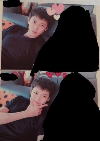 爆料者自稱是燦烈前女友,還貼出照片證明。 圖:翻攝自PANN 爆料者自稱是燦烈前女友,還貼出照片證明。 圖:翻攝自PANN