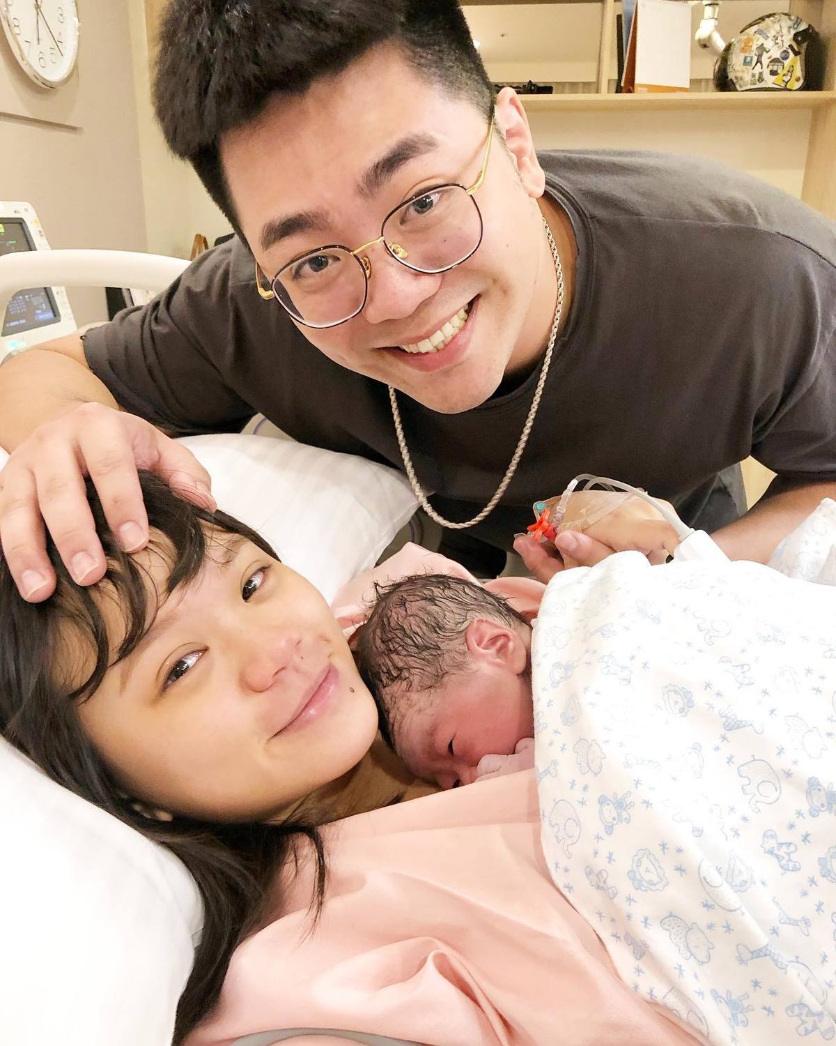 陳彥婷艱辛的分娩過程感動廣大網友。 圖:翻攝自陳彥婷臉書 陳彥婷艱辛的分娩過程感動廣大網友。 圖:翻攝自陳彥婷臉書