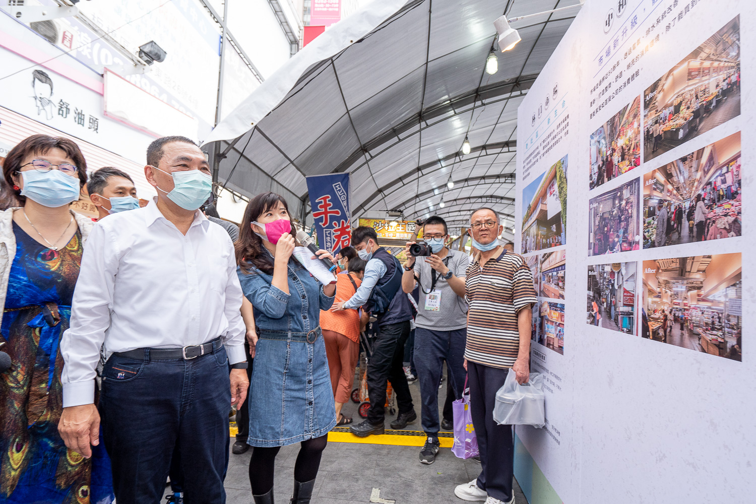 新北市府近年不斷輔導公有市場轉型及活化,除了老舊市場的改建外,更以美學、科技讓市場及週遭環境改頭換面。 圖:新北市經發局市場處提供 新北市府近年不斷輔導公有市場轉型及活化,除了老舊市場的改建外,更以美學、科技讓市場及週遭環境改頭換面。 圖:新北市經發局市場處提供