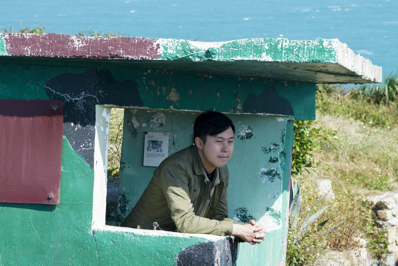 李問到馬祖參選立委前,曾因出差或旅遊來過馬祖,對此地獨特的戰地文化很著迷。 圖:張良一/攝 李問到馬祖參選立委前,曾因出差或旅遊來過馬祖,對此地獨特的戰地文化很著迷。 圖:張良一/攝