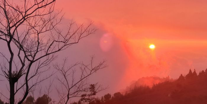 頂湖環湖步道夕陽。 圖:嘉義縣政府/提供 頂湖環湖步道夕陽。 圖:嘉義縣政府/提供