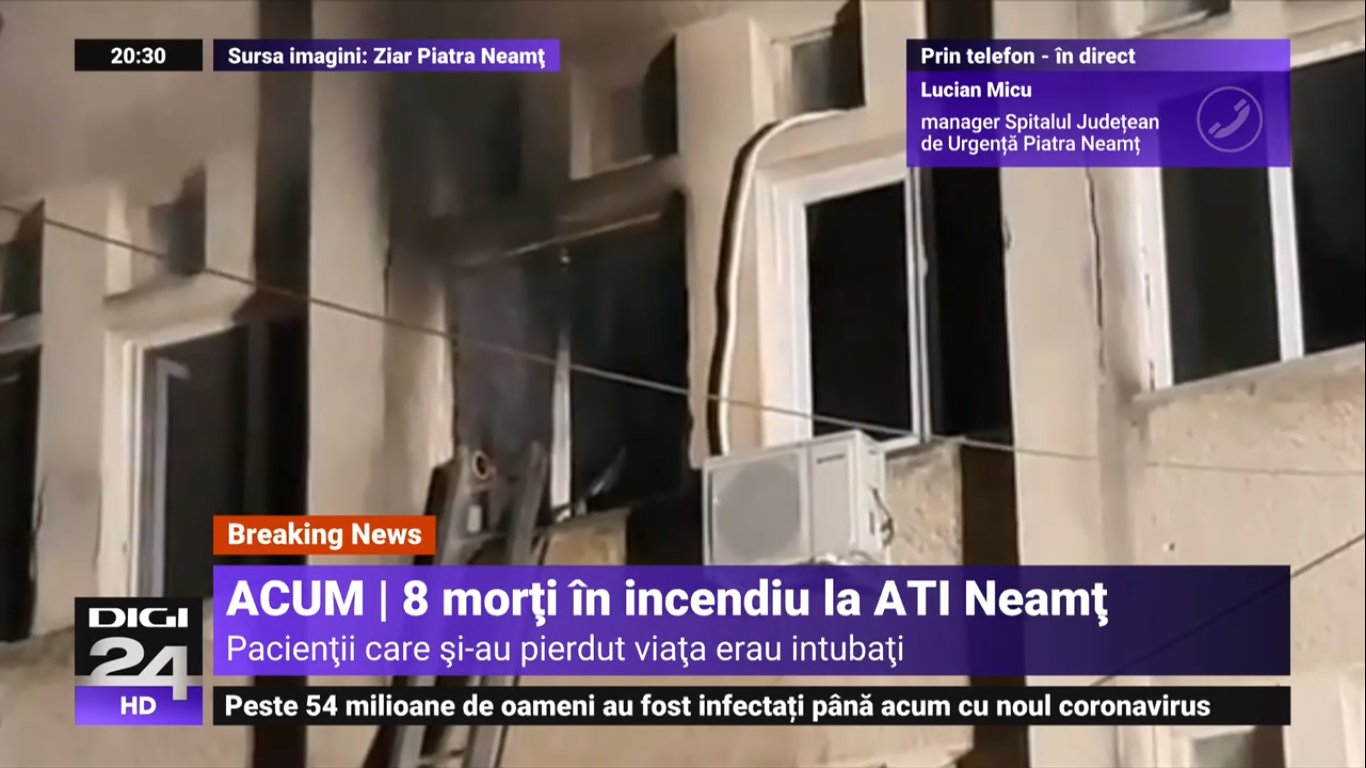 羅馬尼亞醫院加護病房失火 10死7人傷重命危