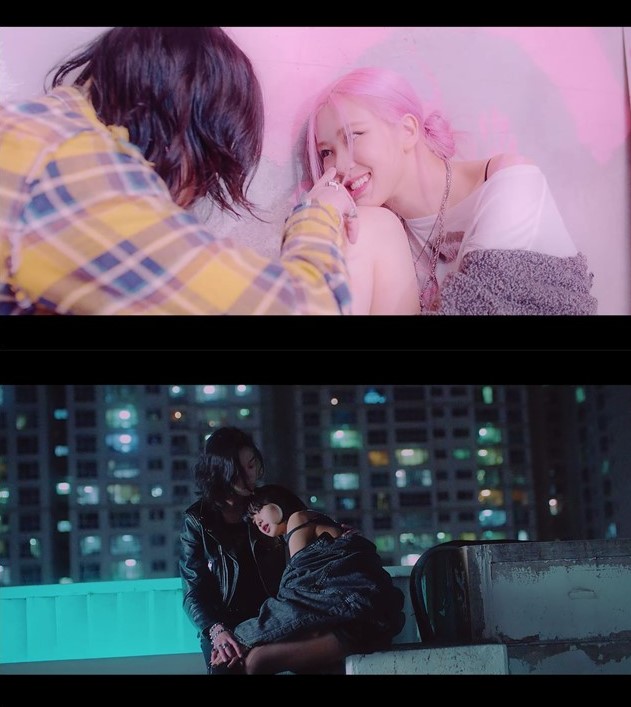 LØREN因為在《Lovesick Girls》MV中和BLACKPINK成員有切密互動而引起討論。 圖:截圖自YouTube BLACKPINK LØREN因為在《Lovesick Girls》MV中和BLACKPINK成員有切密互動而引起討論。 圖:截圖自YouTube BLACKPINK