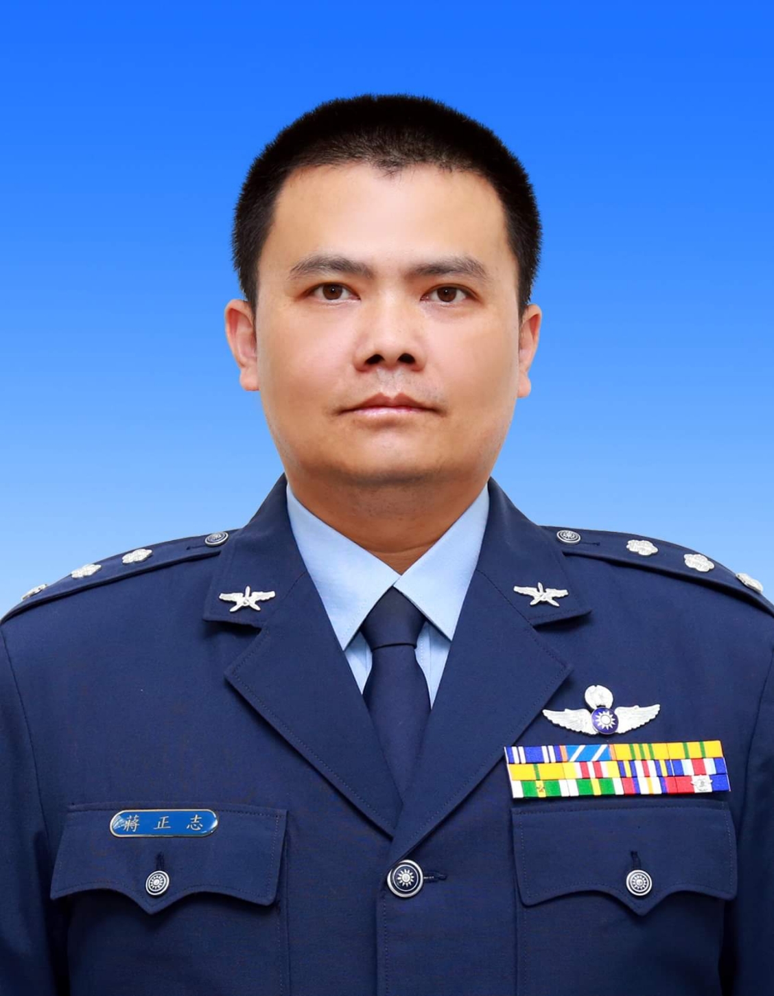 失聯的蔣正志上校,飛行時數2230小時。 圖:國防部提供 失聯的蔣正志上校,飛行時數2230小時。 圖:國防部提供