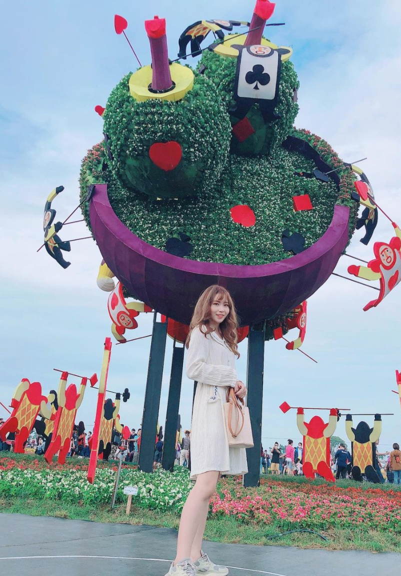 台中國際花毯節在新社花海/前往朝聖的Jane。 圖:翻攝Instagram/v7785623 台中國際花毯節在新社花海/前往朝聖的Jane。 圖:翻攝Instagram/v7785623