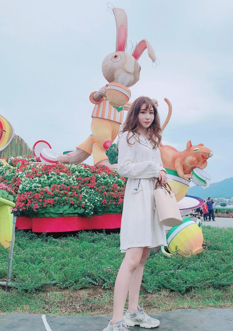 台中國際花毯節在新社花海/前往朝聖的Jane。 圖:翻攝Instagram/v7785623 台中國際花毯節在新社花海/前往朝聖的Jane。 圖:翻攝Instagram/v7785623