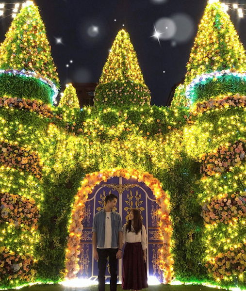 ᴍɪᴋᴜ分享「夢幻莊園」情侶怎麼拍。 圖:翻攝Instagram/mikuhsu0417 ᴍɪᴋᴜ分享「夢幻莊園」情侶怎麼拍。 圖:翻攝Instagram/mikuhsu0417
