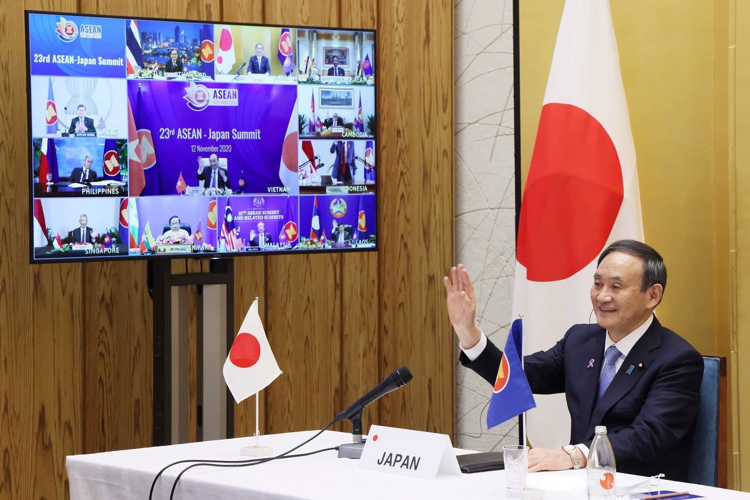 日本首相菅義偉。 圖:擷取自菅義偉推特 日本首相菅義偉。 圖:擷取自菅義偉推特
