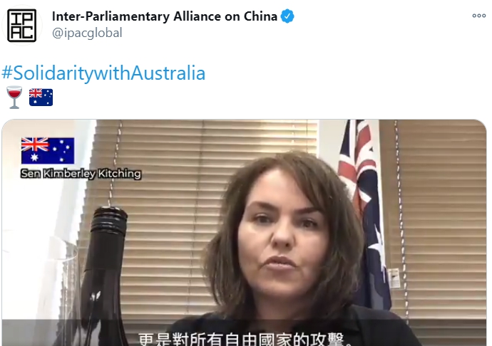 迎戰中國對澳關稅報復  蕭美琴呼應多國議員:是時候囤澳洲葡萄酒了