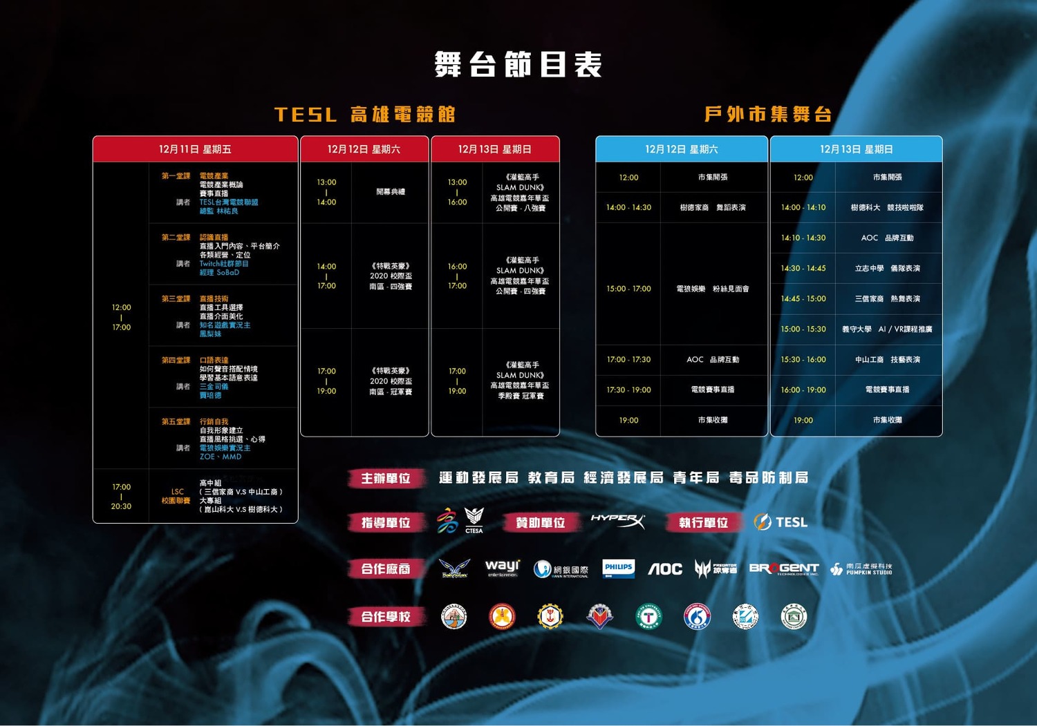 一連三日,2020高雄電競嘉年華邀您一同嗨翻南台灣 圖:TESL/提供 一連三日,2020高雄電競嘉年華邀您一同嗨翻南台灣 圖:TESL/提供