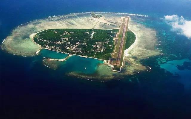 中国在南海的三沙设市，并建立机场。   图 : 翻摄自每日头条(photo:NewTalk)