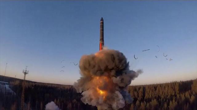 俄国核演习发射洲际弹道导弹。(资料照片)   图：翻摄自央视(photo:NewTalk)