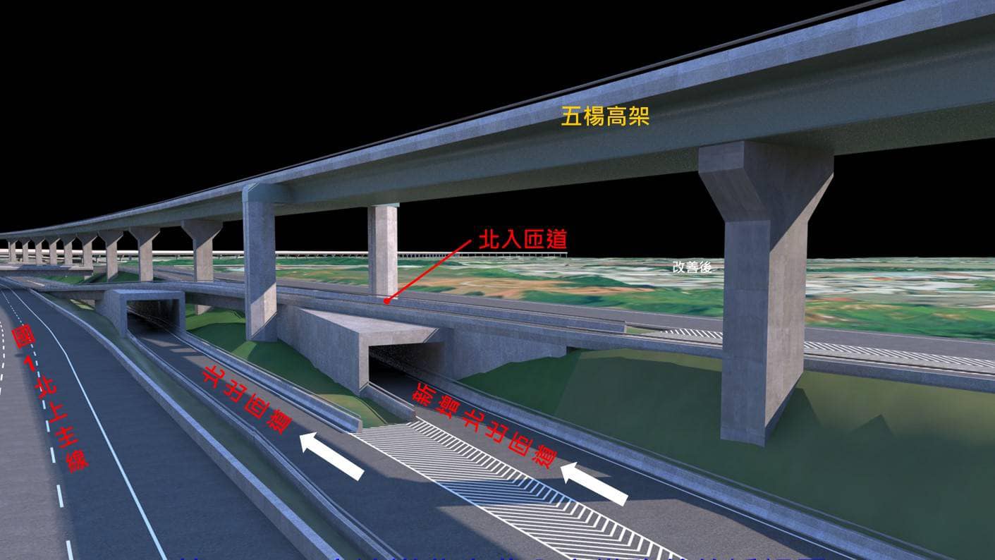 林口交流道工程圖。 圖:翻攝自林佳龍臉書 林口交流道工程圖。 圖:翻攝自林佳龍臉書