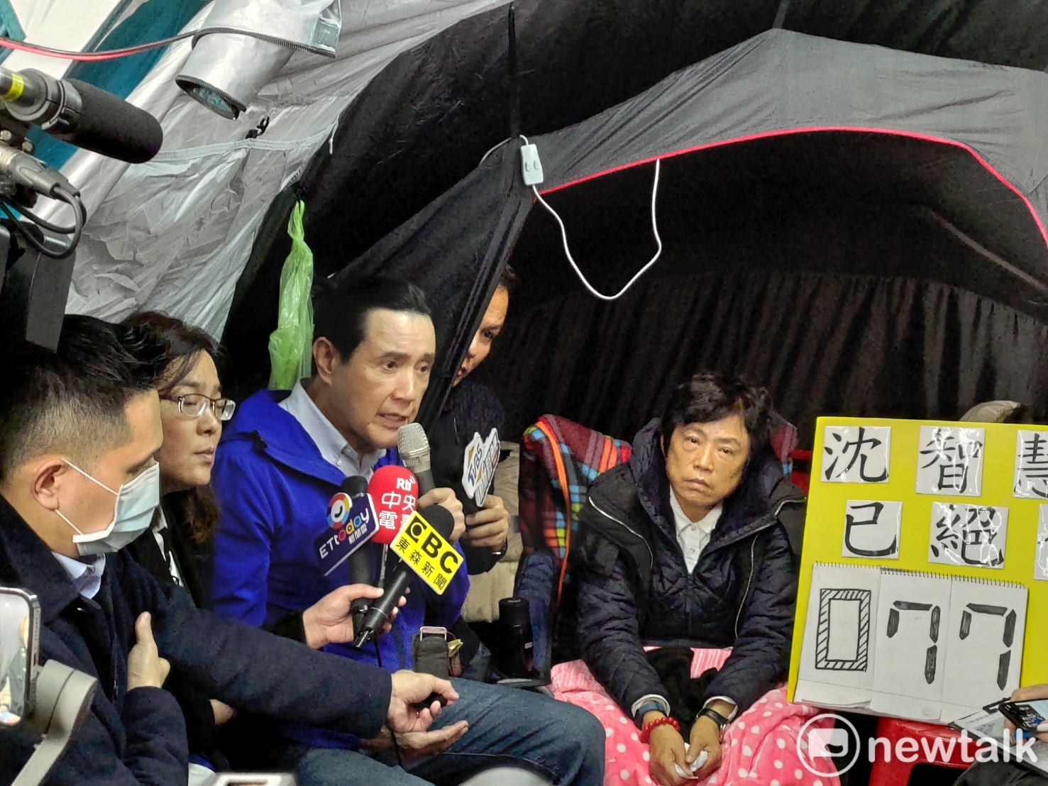 沈智慧絕食反萊豬 馬英九探視籲：跟美國重啟談判
