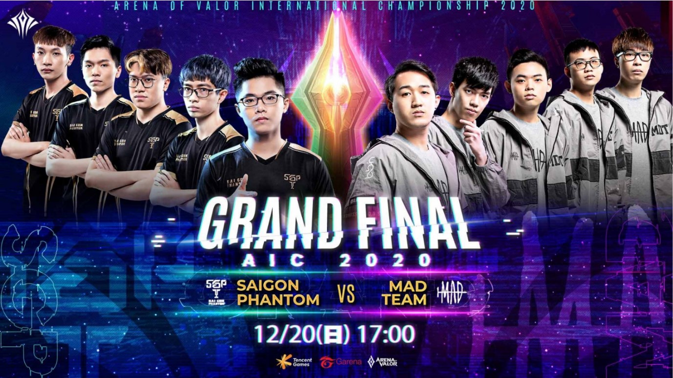 MAD Team and Saigon Phantom compete for the world championship. Picture: Garena/Provided