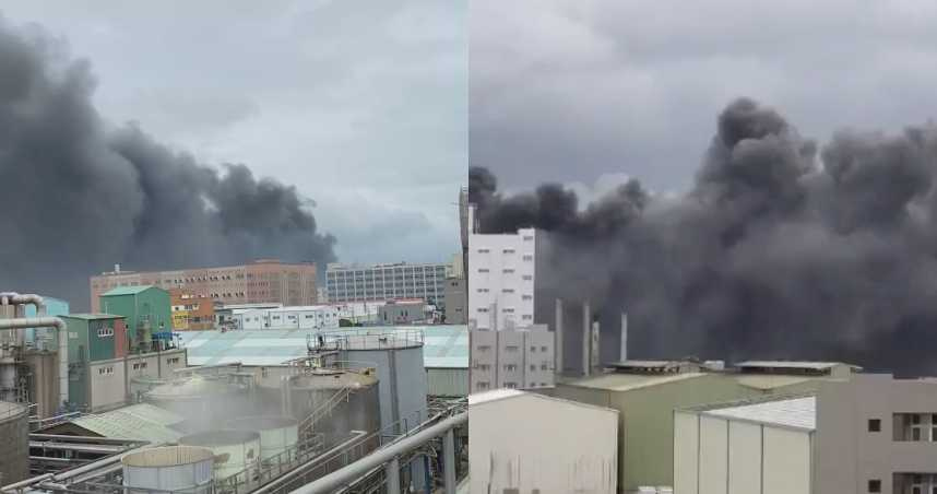 快訊》桃機附近傳出巨大爆炸聲響 現場濃煙密佈，