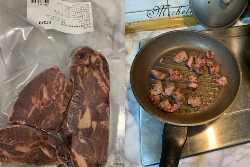 男煎牛排翻面全碎掉！老饕秒揭真相