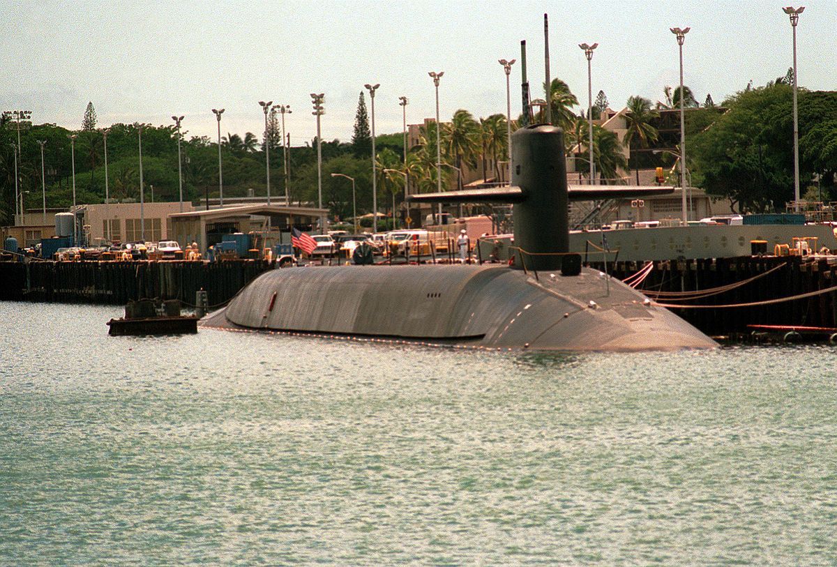 美軍現役俄亥俄級巡航導彈核潛艦喬治亞號 圖 : 翻攝自維基百科 美軍現役俄亥俄級巡航導彈核潛艦喬治亞號 圖 : 翻攝自維基百科