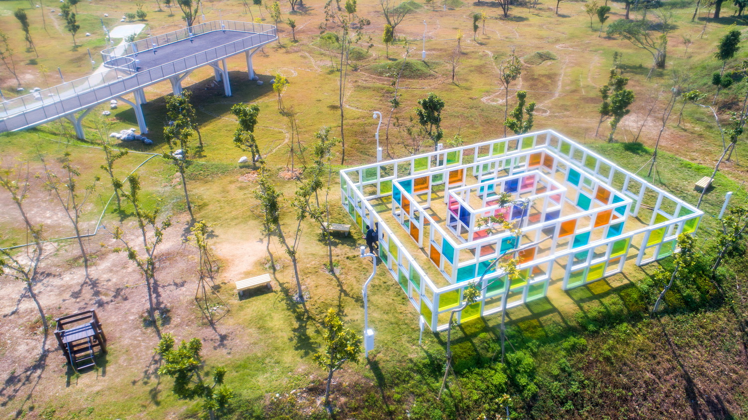 中央公園視覺體驗區。 台中市政府/提供 中央公園視覺體驗區。 台中市政府/提供