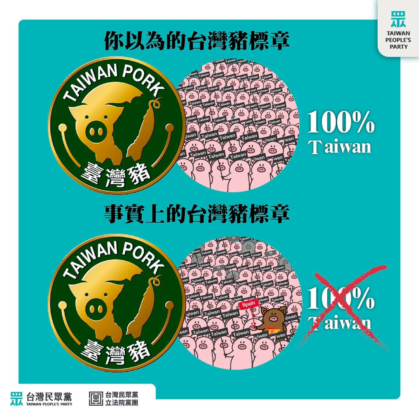 台灣豬標章亂象如貼春聯 民眾黨轟：只是毫無作用的貼紙