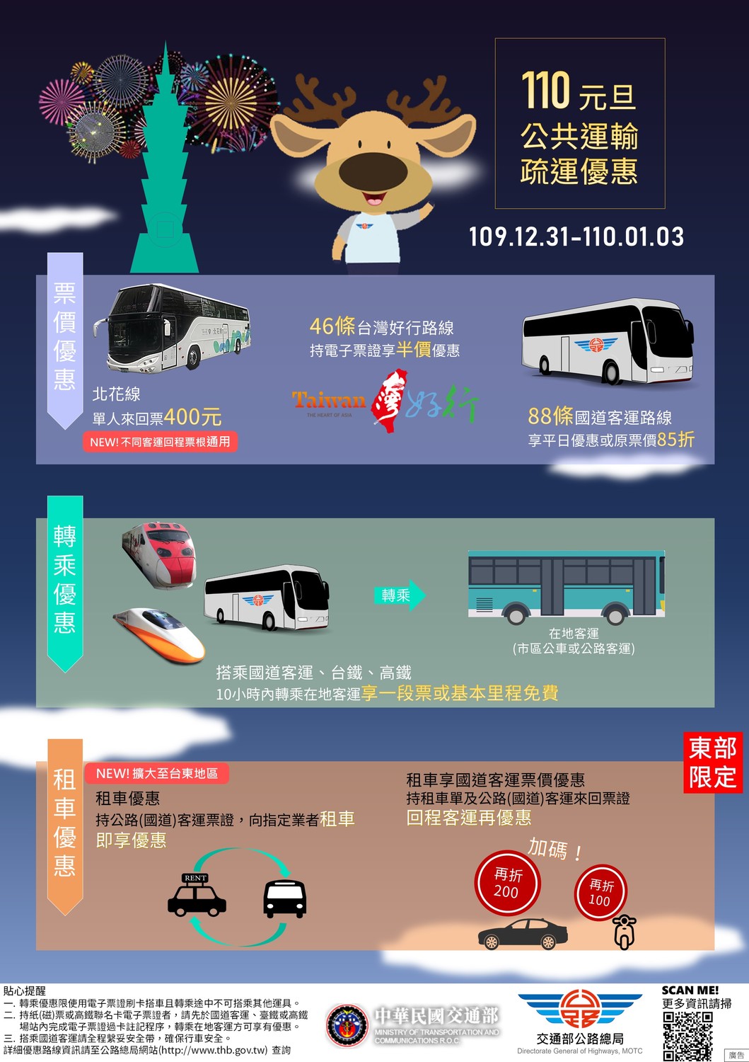 公路總局在連假推出國道客運搭乘優惠。 圖:交通部公路總局/提供 公路總局在連假推出國道客運搭乘優惠。 圖:交通部公路總局/提供